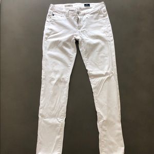AG STILT Cigarette Leg White Jeans